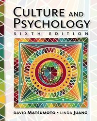 Culture and Psychology, 6th Edition – PDF ebook Culture and Psychology, 6th Edition – PDF ebook