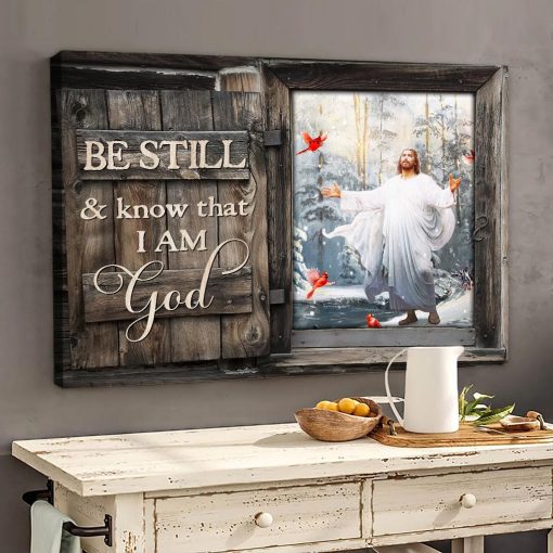 Be Still and Know that I am God – Jesus Landscape Canvas Prints UKDT140501