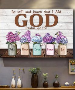 Be still and know that I am God Jesus Landscape Canvas UKHY190501